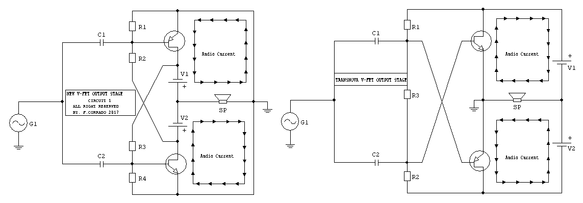 new V-fet output stage